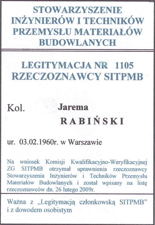 UPRAWNIENIA RZECZOZNAWCY NOT SITPMB  str 2 