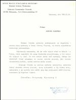 PODZIEKOWANIE KONSERWATORA PRZYRODY 1990