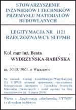 UPRAWNIENIA RZECZOZNAWCY NOT SITPMB  str 2